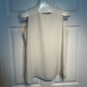 LOFT Ivory Sleeveless Top